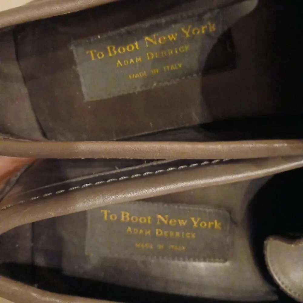 Gray Italian Leather Bit Driver Loafers by To Boot New York Adam 10 Old Money